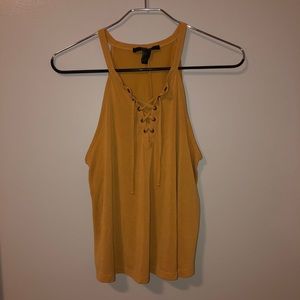 Lace Up Tank Crop Top